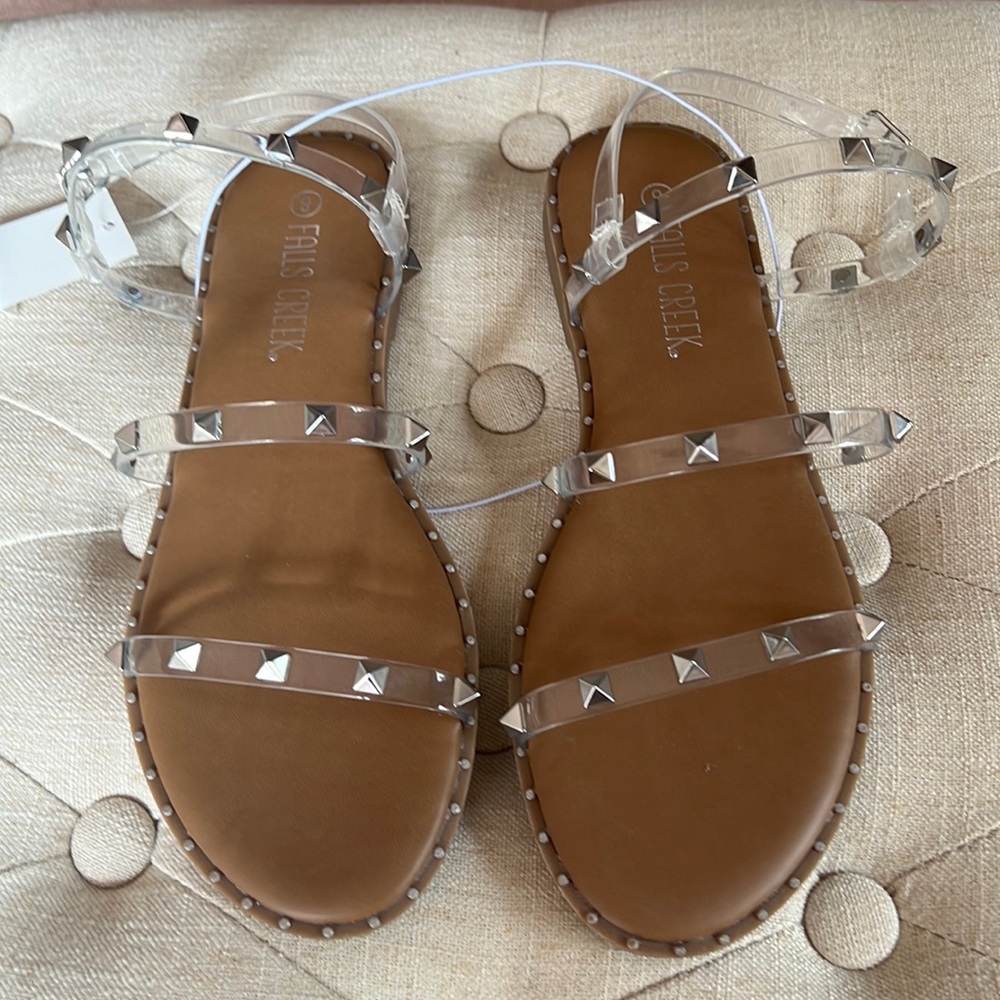 NWT Clear Sandals